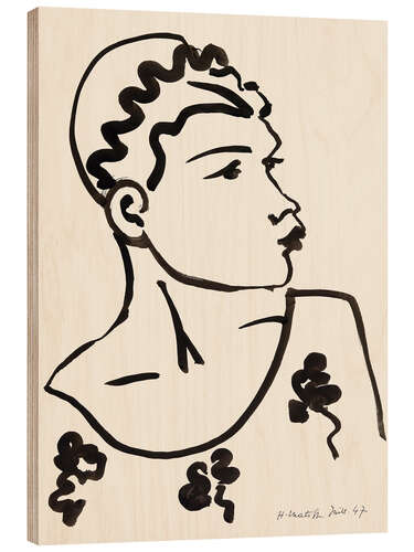Wood print Head, 1947
