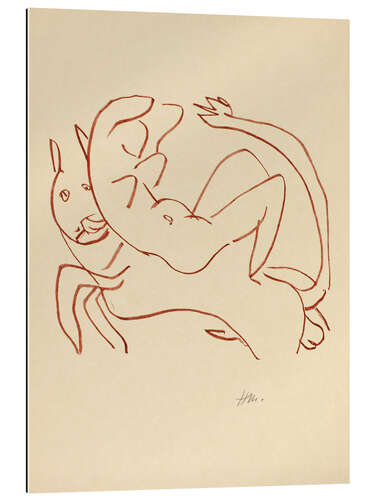 Tableau en plexi-alu Florilège des Amours de Ronsard, 1948 IV