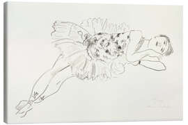 Stampa su tela Reclining Dancer, from the series Ten Dancers, 1927 II - Henri Matisse