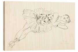 Holzbild Liegende Tänzerin, aus der Serie Ten Dancers, 1927 II