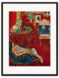 Gerahmter Kunstdruck Die blaue Zeichenmappe, 1945