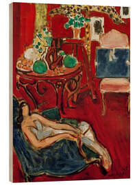 Holzbild Die blaue Zeichenmappe, 1945