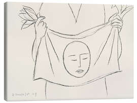 Leinwandbild Die heilige Veronika, Studie für die sechste Station, 1949 - Henri Matisse