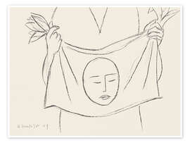 Wall print Saint Veronica, Study for the Sixth Station, 1949 - Henri Matisse