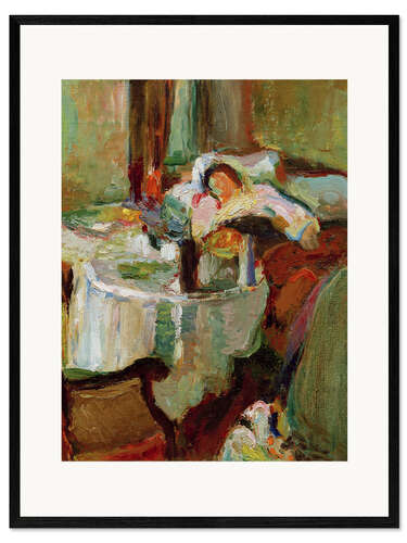 Gerahmter Kunstdruck Die Kranke, 1899