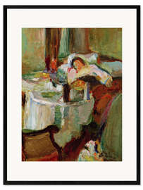 Gerahmter Kunstdruck Die Kranke, 1899