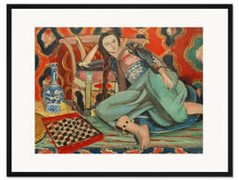 Gerahmter Kunstdruck Odaliske mit türkischem Sessel, 1928 - Henri Matisse