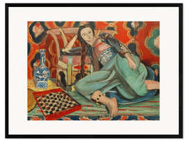 Gerahmter Kunstdruck Odaliske mit türkischem Sessel, 1928