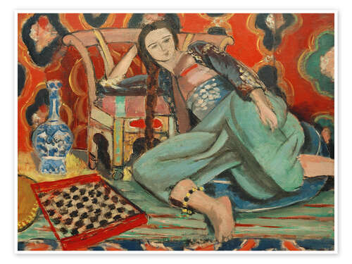 Poster Odalisque with Turkish Armchair, 1928