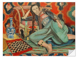 Selvklæbende plakat Odalisque with Turkish Armchair, 1928