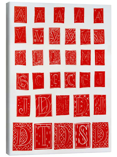Canvas-taulu Initials in Red, Pasiphaé (play, 1928-1936)