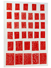 Foam board print Initials in Red, Pasiphaé (play, 1928-1936)