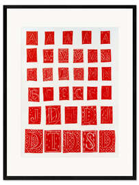Plakat artystyczny premium w ramie Initials in Red, Pasiphaé (play, 1928-1936)