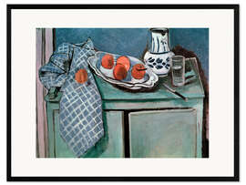 Impresión de arte enmarcada Still Life with Green Buffet, 1928