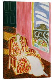Tableau sur toile Femme à la fenêtre ou La porte noir, 1942 - Henri Matisse