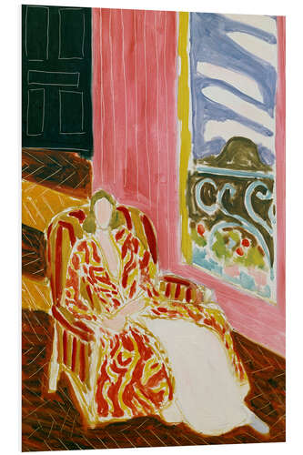 Print på skumplade Woman at the Window or The Black Door, 1942