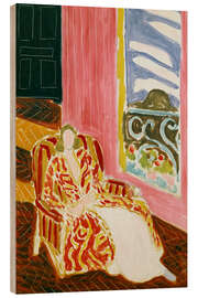 Cuadro de madera Woman at the Window or The Black Door, 1942 - Henri Matisse