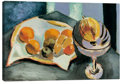 Stampa su tela Still Life with Fruit, 1915