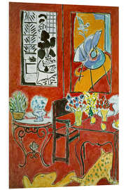 Tableau en PVC Grand interieur rouge, 1948