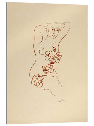 Tableau en plexi-alu Florilège des Amours de Ronsard, 1948 V