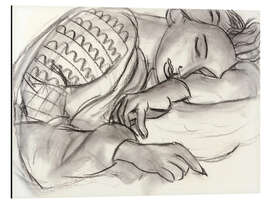 Aluminium print Sleeping Girl in Romanian Blouse, 1939