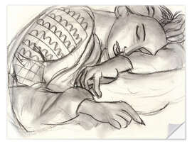 Sisustustarra Sleeping Girl in Romanian Blouse, 1939