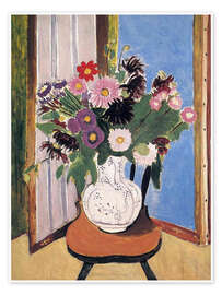 Veggbilde Vase with flowers, 1919 - Henri Matisse