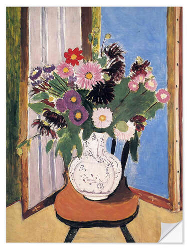Autocolante decorativo Vase with flowers, 1919