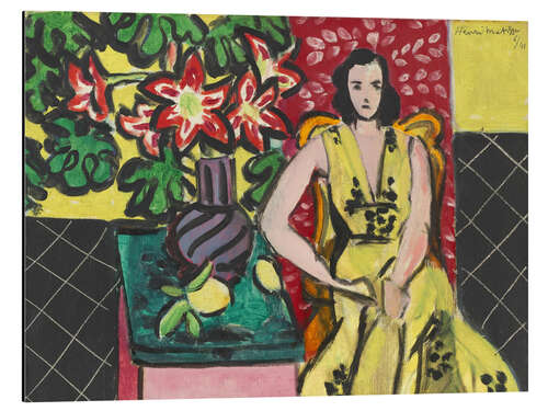 Aluminiumsbilde Seated Woman with a Vase, 1941