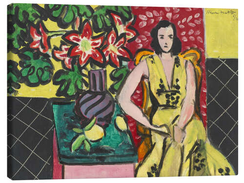 Canvas print Seated Woman with a Vase, 1941