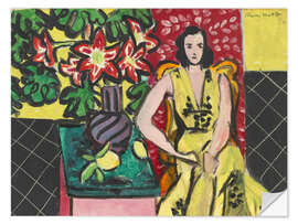 Selvklæbende plakat Seated Woman with a Vase, 1941