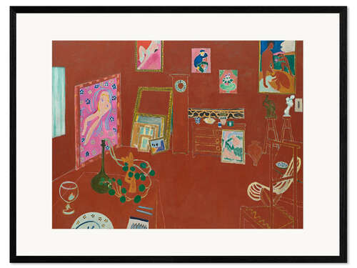 Gerahmter Kunstdruck The Red Studio