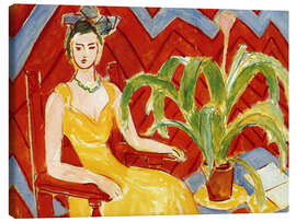 Obraz na płótnie Yellow Dress, 1943 - Henri Matisse