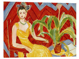 Hartschaumbild Gelbes Kleid, 1943