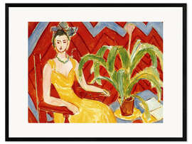 Gerahmter Kunstdruck Gelbes Kleid, 1943