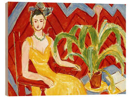 Cuadro de madera Yellow Dress, 1943 - Henri Matisse