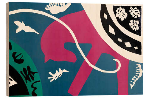 Wood print The Horse
