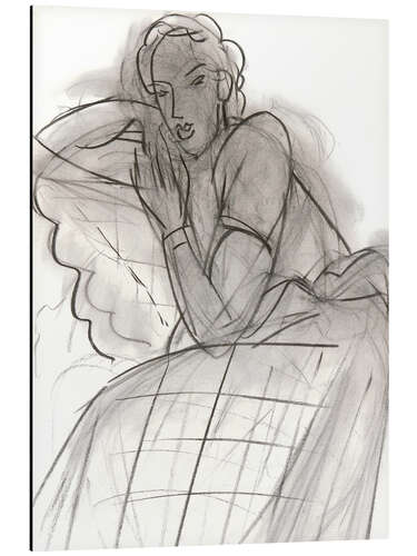 Cuadro de aluminio Sleeping girl in Romanian blouse, 1939
