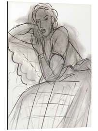 Aluminium print Sleeping girl in Romanian blouse, 1939
