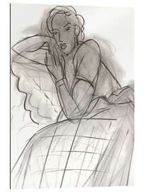 Quadro em plexi-alumínio Sleeping girl in Romanian blouse, 1939