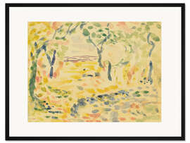 Gerahmter Kunstdruck Studie für Le Bonheur de Vivre, 1905 - Henri Matisse