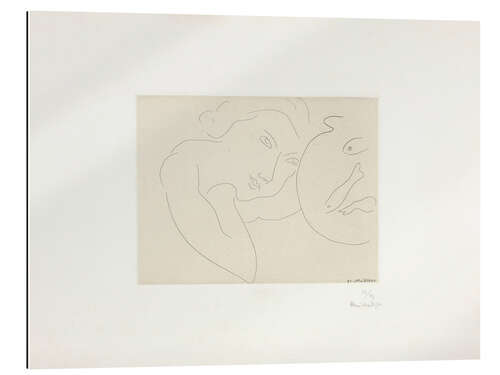 Gallery Print Cocked Head and Fish Bowl, 1929