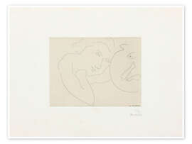 Wall print Cocked Head and Fish Bowl, 1929 - Henri Matisse