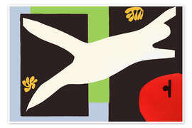 Tableau La nageuse dans l'aquarium, 1947 - Henri Matisse