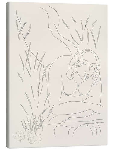 Canvas print Hérodiade, Scene l, plate ten from Poesies de Mallarmé, 1932