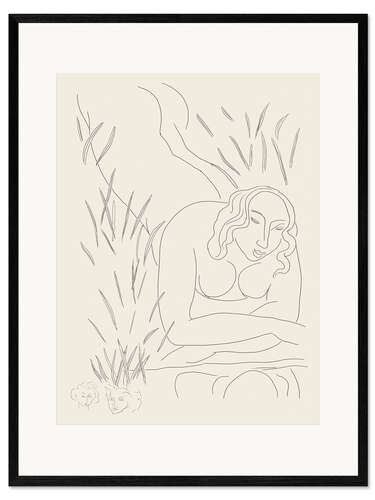 Impresión de arte enmarcada Hérodiade, Scene l, plate ten from Poesies de Mallarmé, 1932