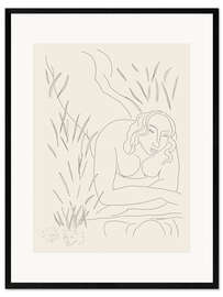 Impresión de arte enmarcada Hérodiade, Scene l, plate ten from Poesies de Mallarmé, 1932