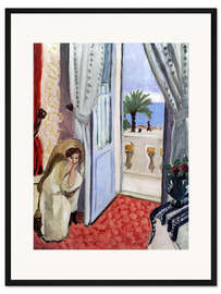 Gerahmter Kunstdruck Zimmer im Hotel Mediterranee, Nizza, 1919 I - Henri Matisse