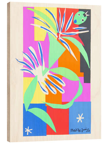Cuadro de madera Lot of eight color lithographs