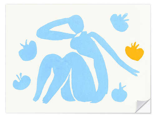 Wandsticker Akt mit Orangen